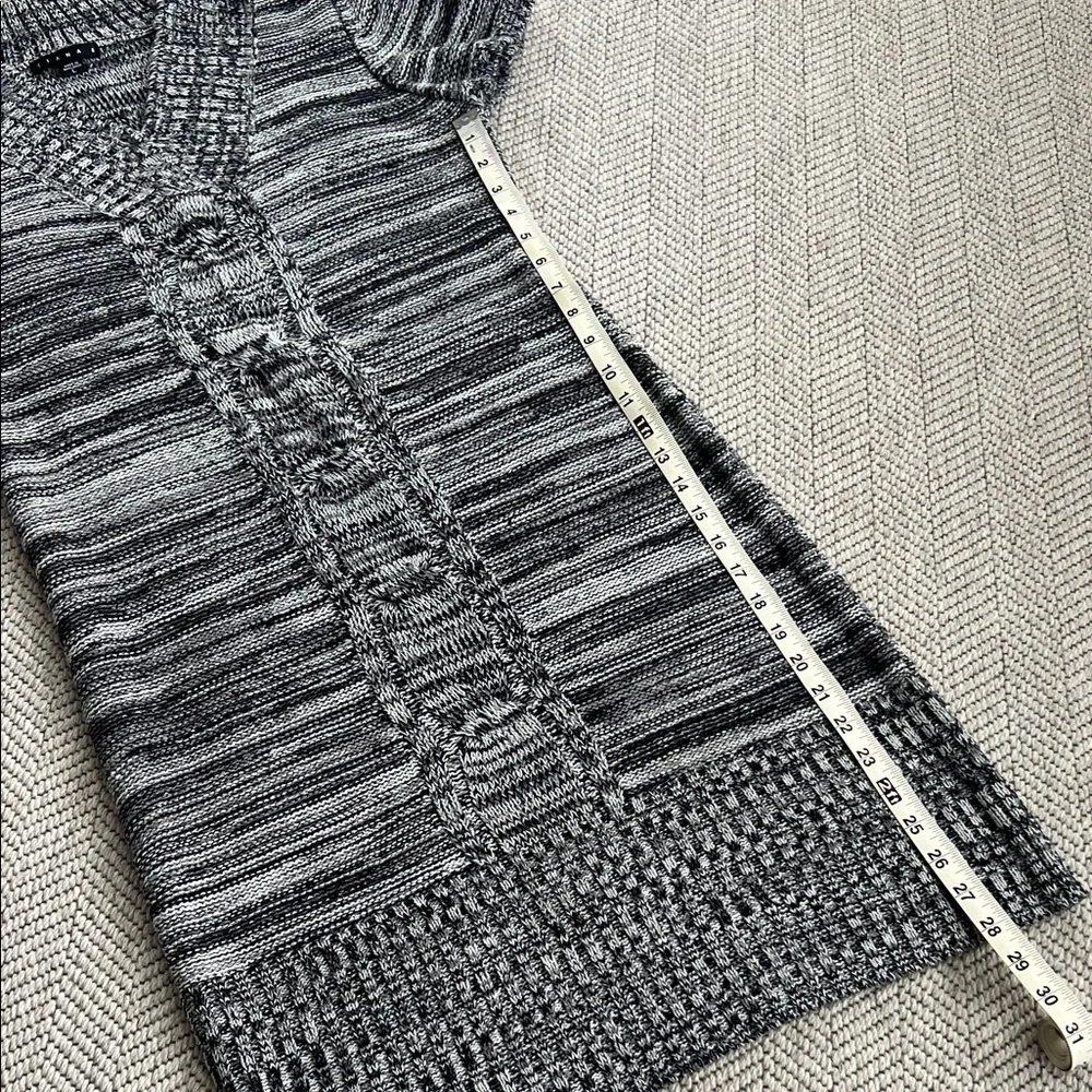 Tiana B. Black and Gray Knit Dress